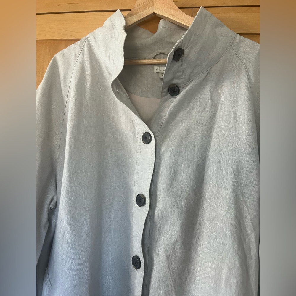 Garnet Hill Linen Jacket - Picture 3 of 11